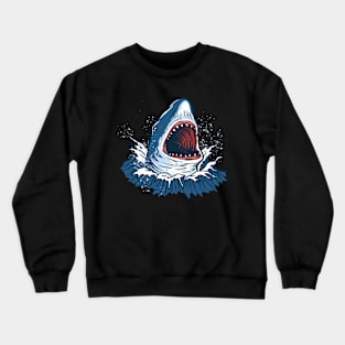 shark illustration Crewneck Sweatshirt